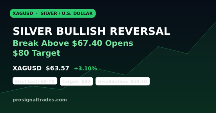 XAGUSD Bullish Reversal - Silver Price Target $80